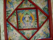 Потолок в ступе на дороге Сага (Saga) – Парьянг (Paryang)